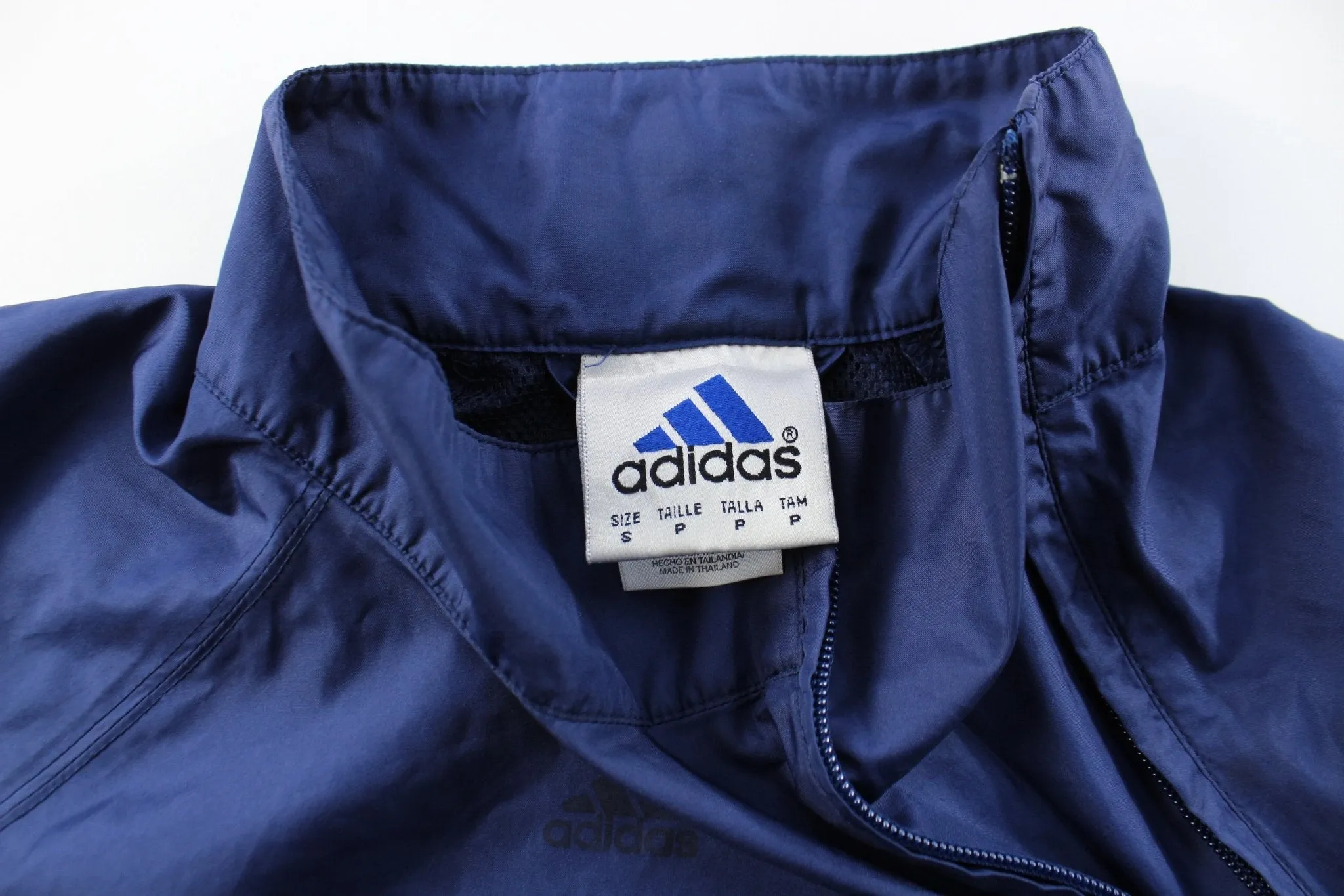 90's Adidas Navy Blue Pullover Jacket