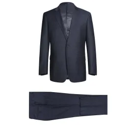 Alessandro Vitello by Renoir Navy Two Piece Classic Fit Wool Blend Suit 558-3