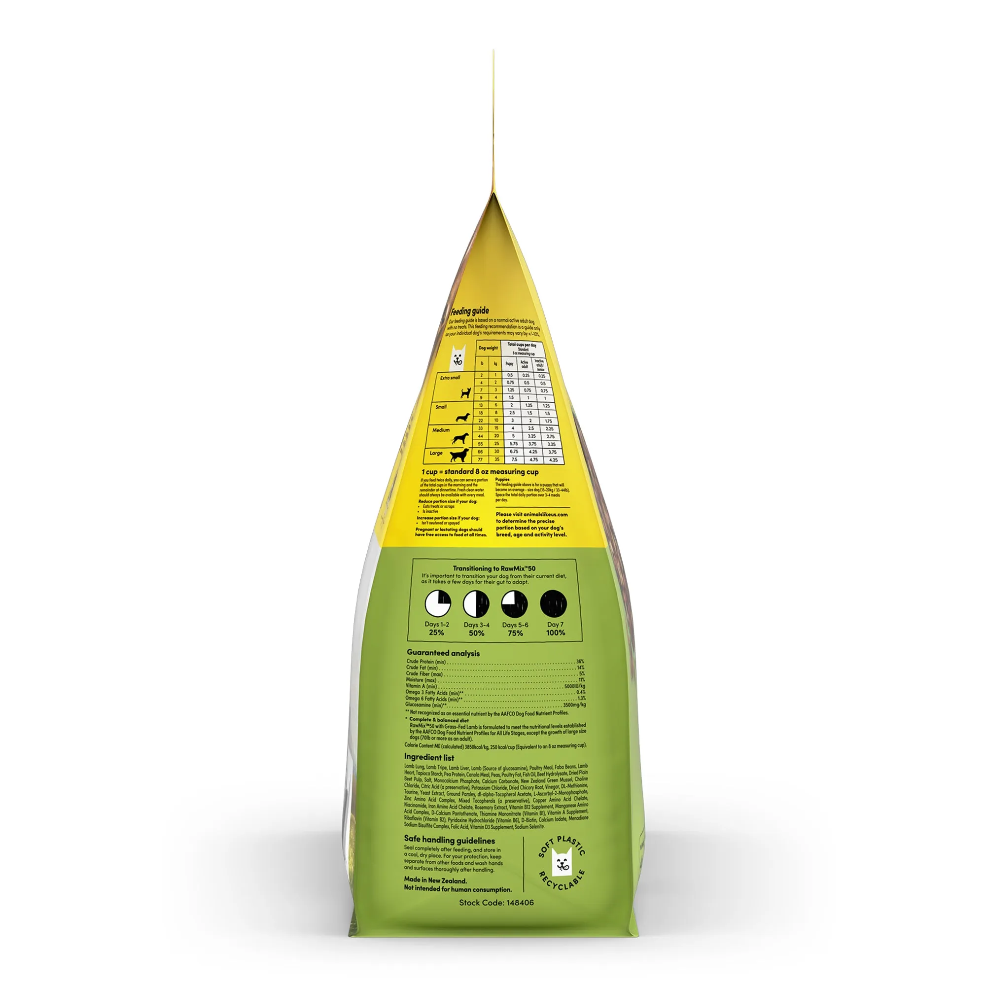 Animals Like Us RawMix50 with Grass-Fed Lamb Dog Food