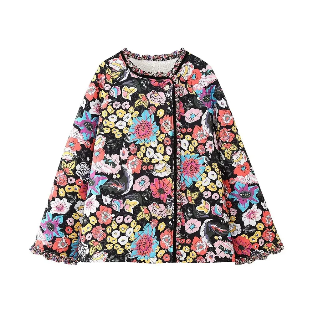 Autumn Winter Elegant Thick Cotton Jacket for Women