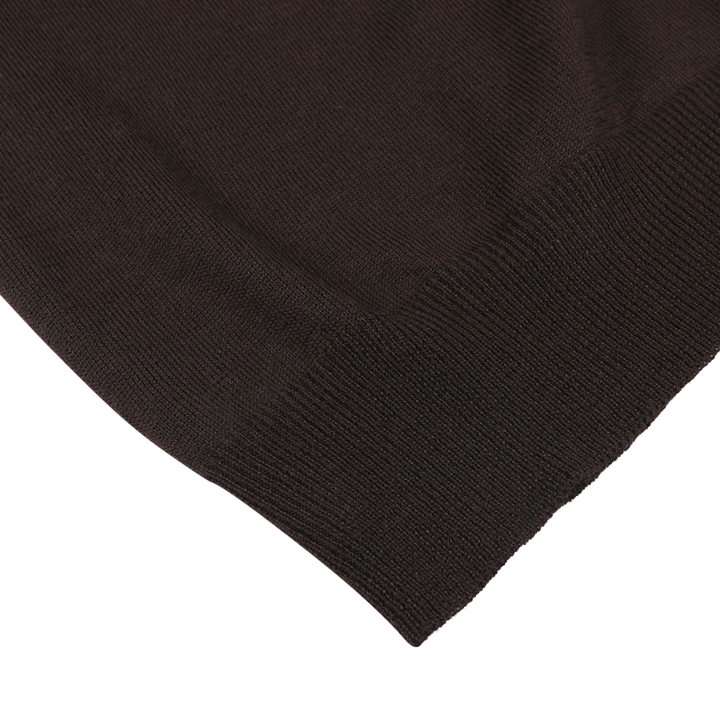 Brown Extra Fine Merino Roll Neck