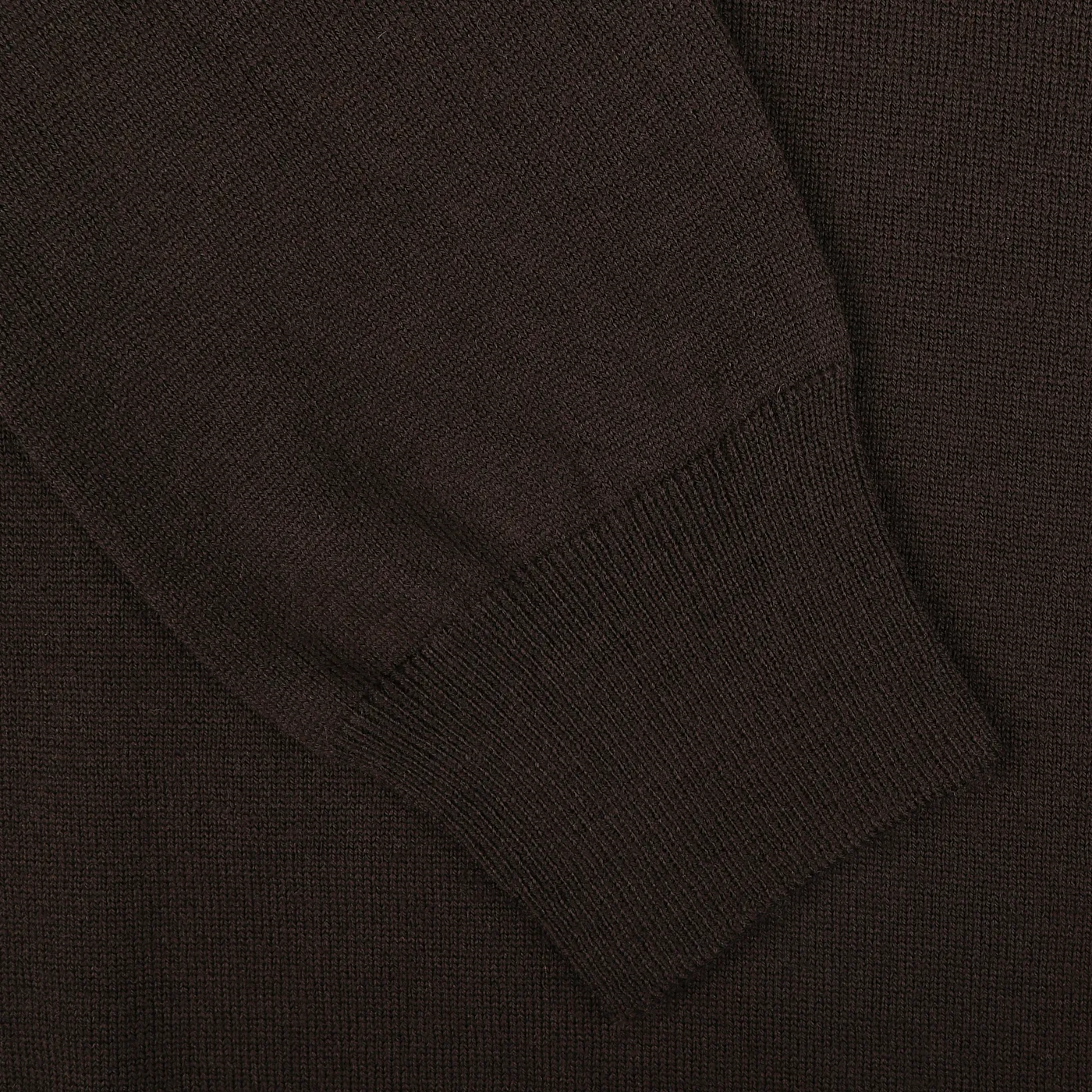 Brown Extra Fine Merino Roll Neck