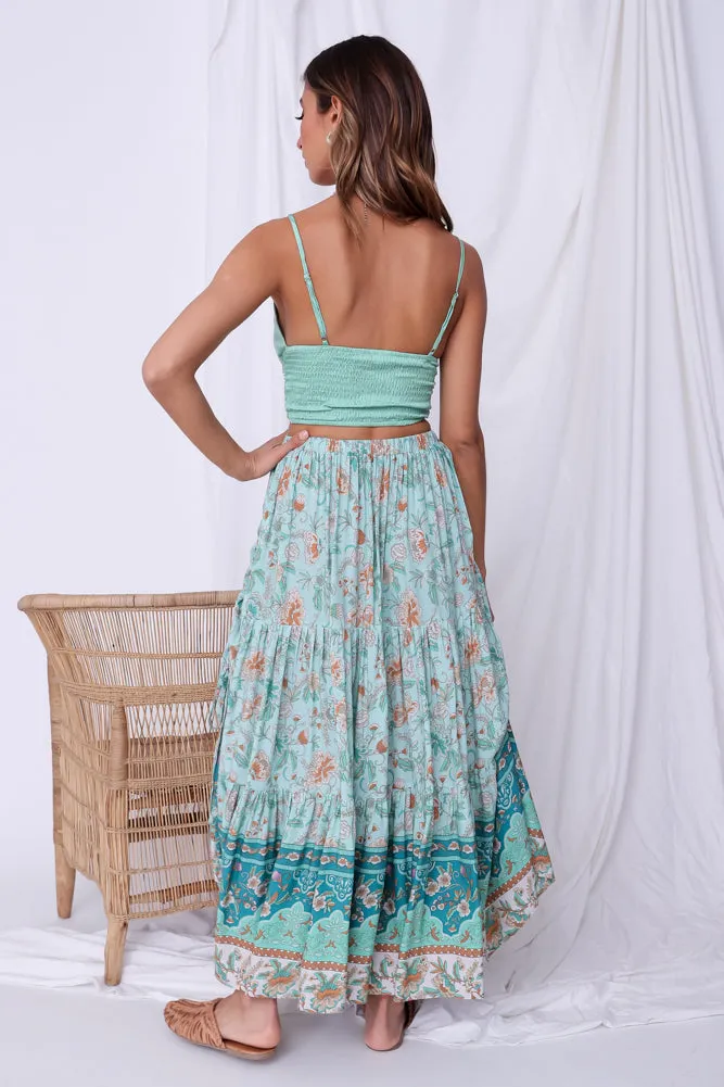 Butterfly Kisses Crop Top Green
