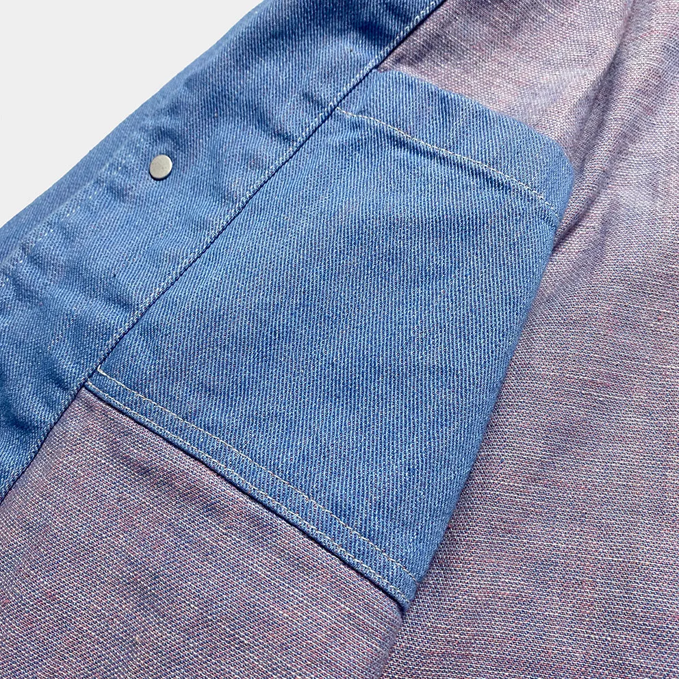 BZEN M.3081 LEWIS-UK13 REGULAR FIT 4 POCKET DENIM BLAZER-12OZ-E0 LIGHT BLUE