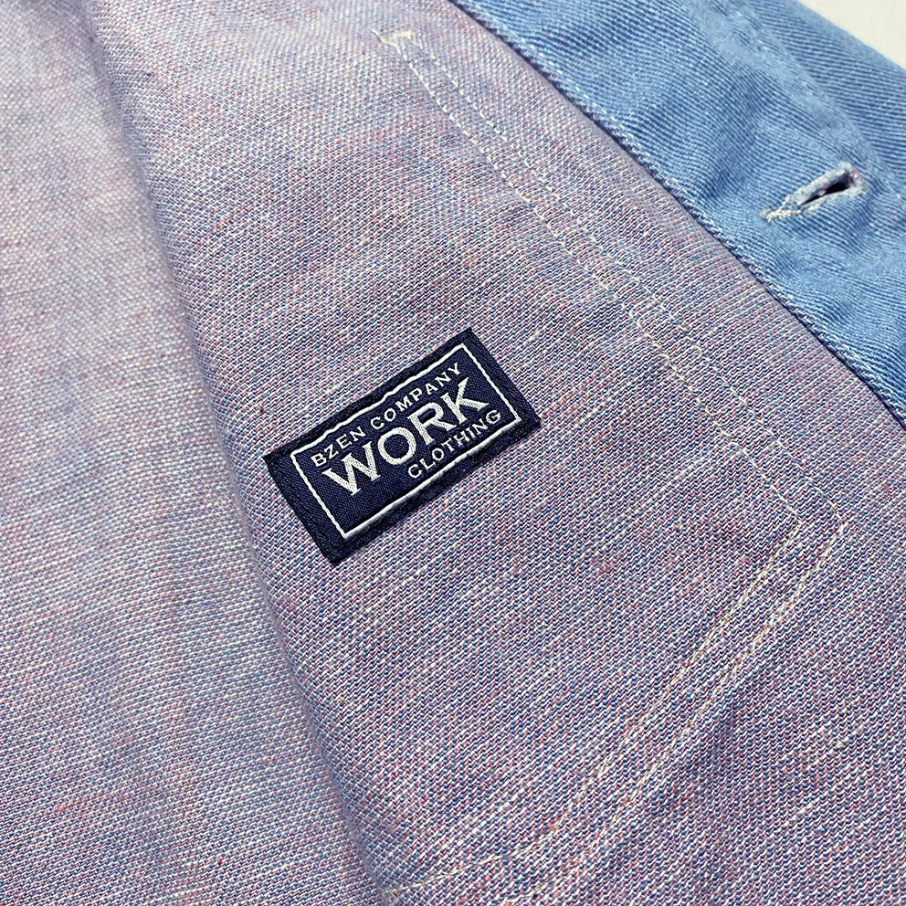 BZEN M.3081 LEWIS-UK13 REGULAR FIT 4 POCKET DENIM BLAZER-12OZ-E0 LIGHT BLUE