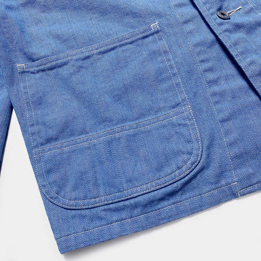 BZEN M.3081 LEWIS-UK13 REGULAR FIT 4 POCKET DENIM BLAZER-12OZ-E0 LIGHT BLUE