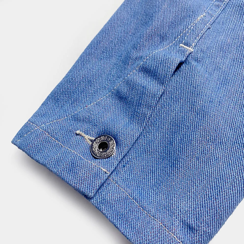 BZEN M.3081 LEWIS-UK13 REGULAR FIT 4 POCKET DENIM BLAZER-12OZ-E0 LIGHT BLUE