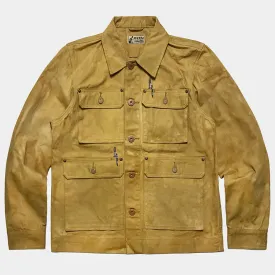 BZEN M.3323 BUBBA REGULAR FIT VEGGIE DYED CANVAS WORK JACKET-11OZ-E0 KALAHARI