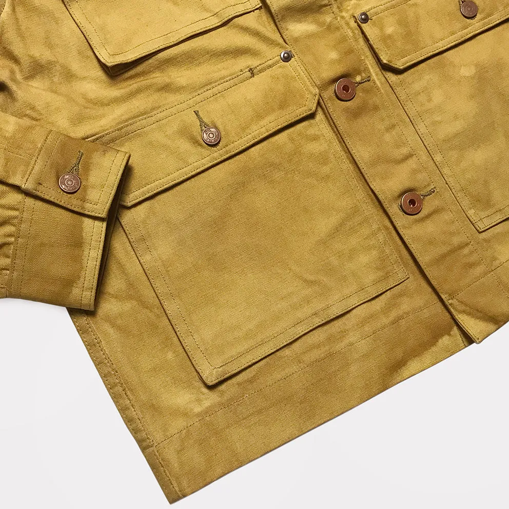 BZEN M.3323 BUBBA REGULAR FIT VEGGIE DYED CANVAS WORK JACKET-11OZ-E0 KALAHARI