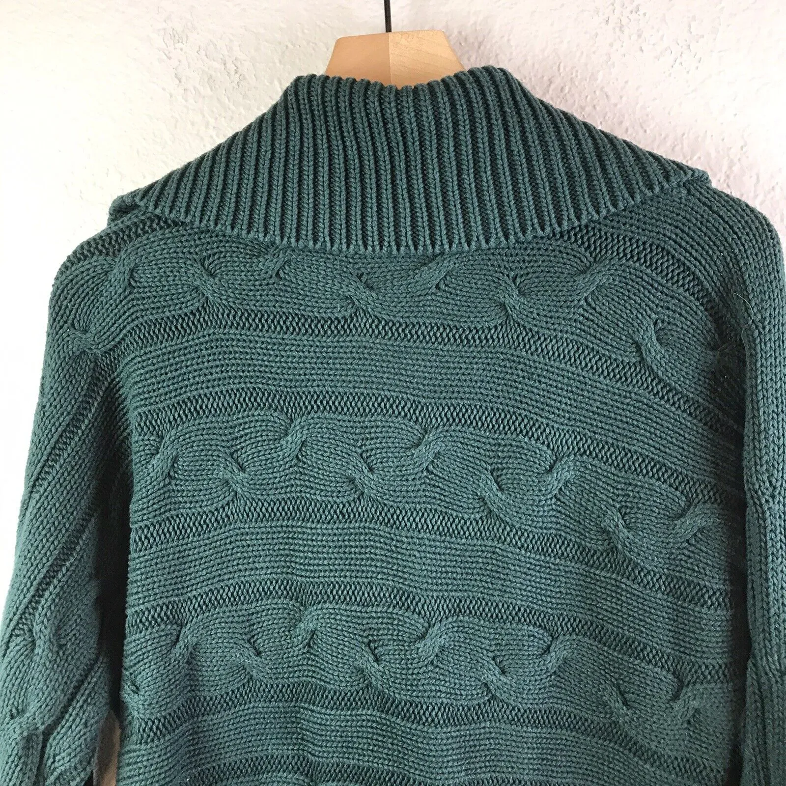 Cable Knit Snap Cardigan Jacket