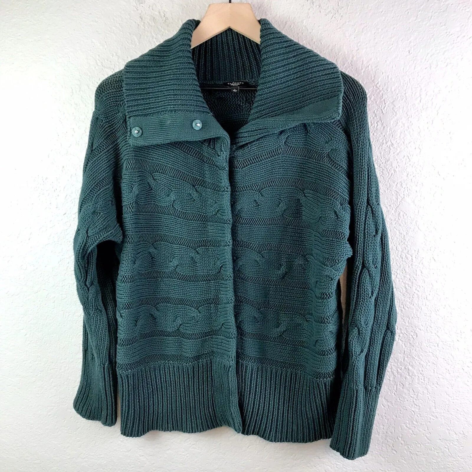Cable Knit Snap Cardigan Jacket