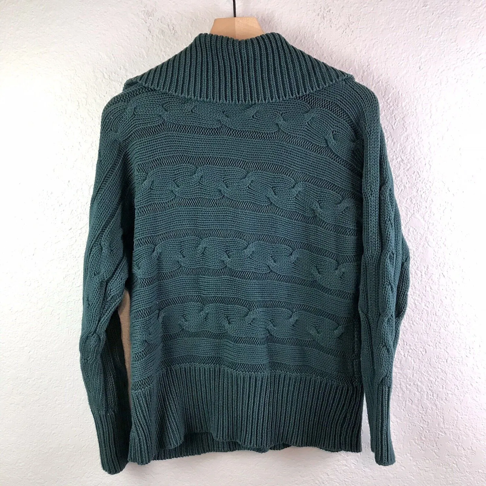 Cable Knit Snap Cardigan Jacket