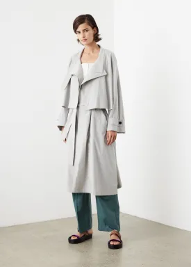 Double Collar Trench Coat