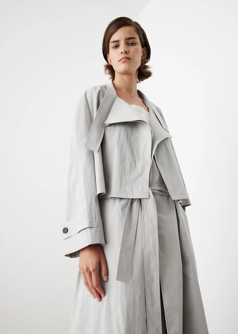 Double Collar Trench Coat