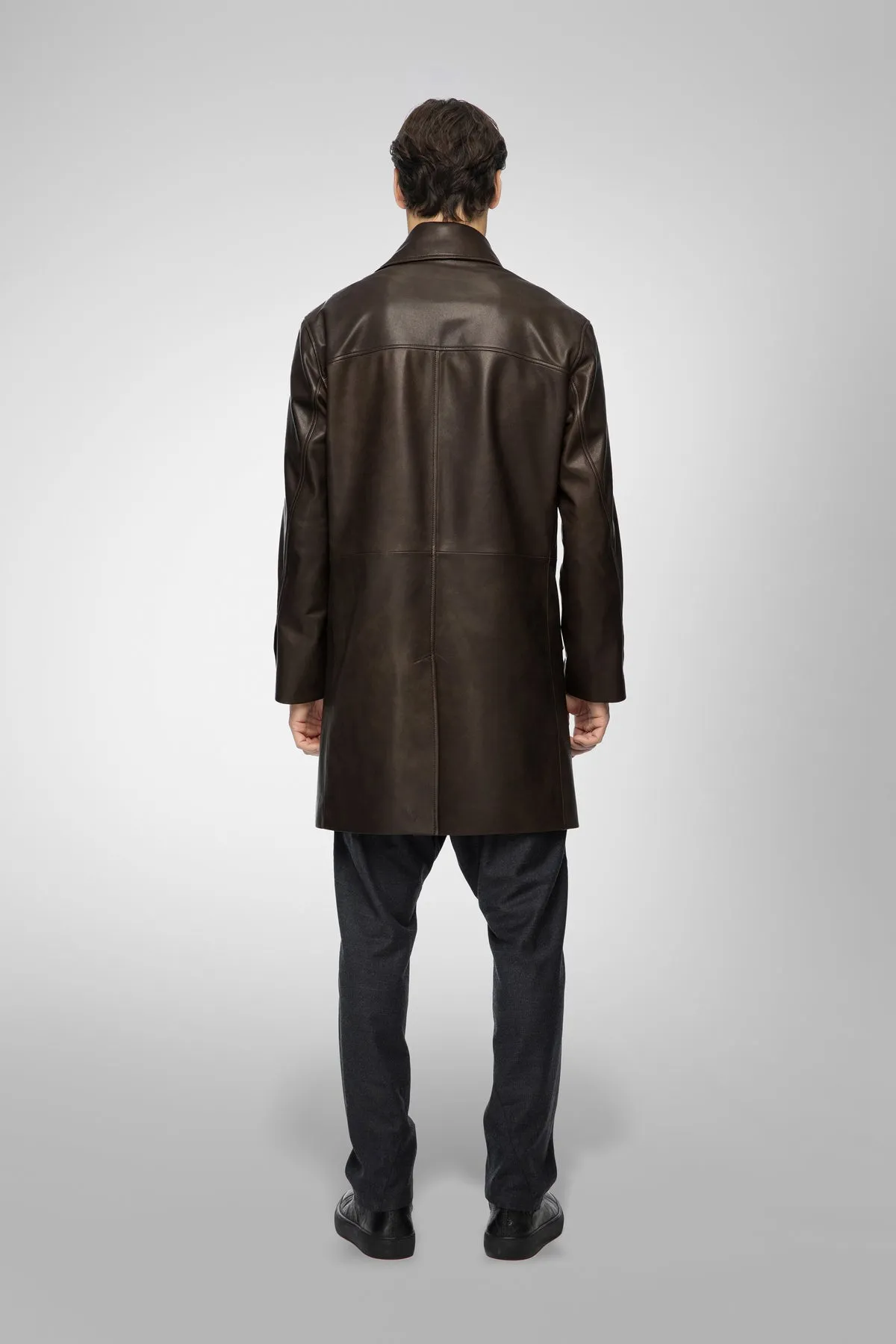 Effe - Brown Leather Coat