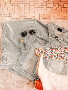 Ellie Denim Top