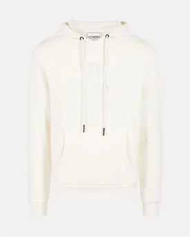 Embroidered Round Logo Hoody (Cream) - I23E02363201329