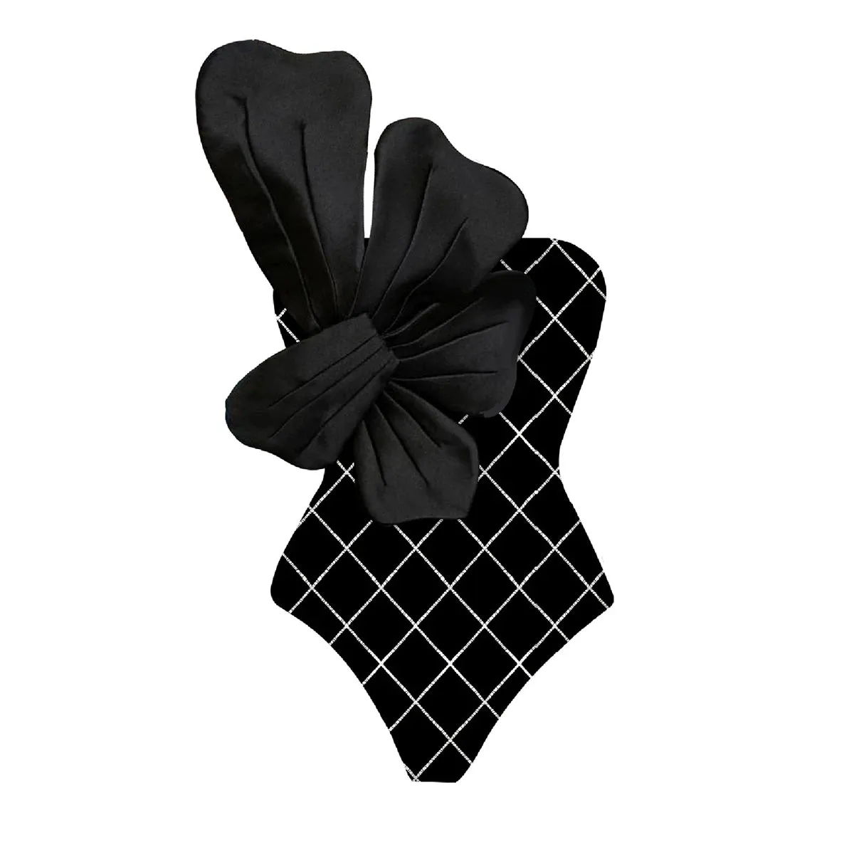Flower One Piece Monokini Swimsuit With Cover Up