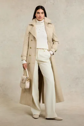 Full Length Marlborough Trench Coat (Biscuit)