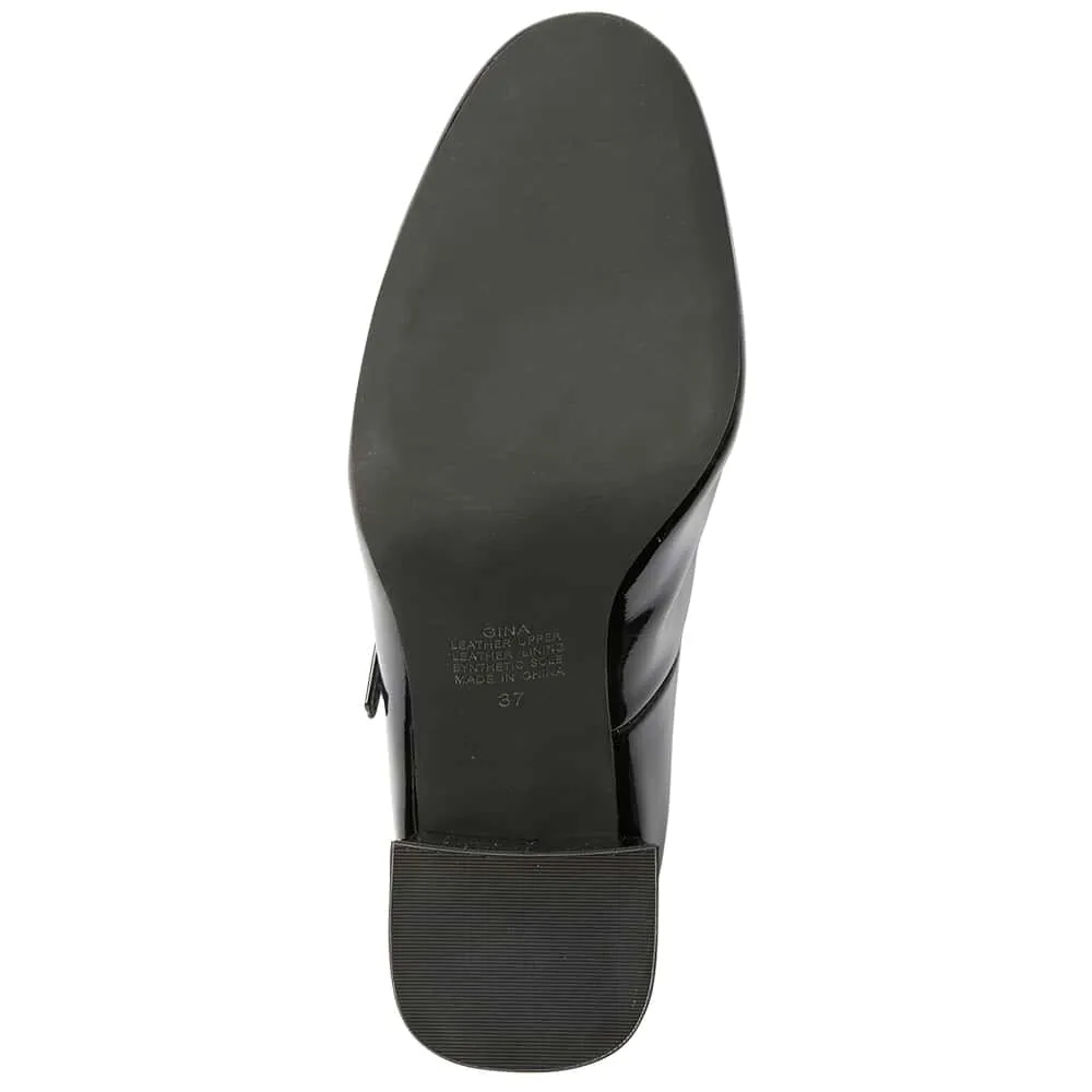 Gina Heel in Black Patent