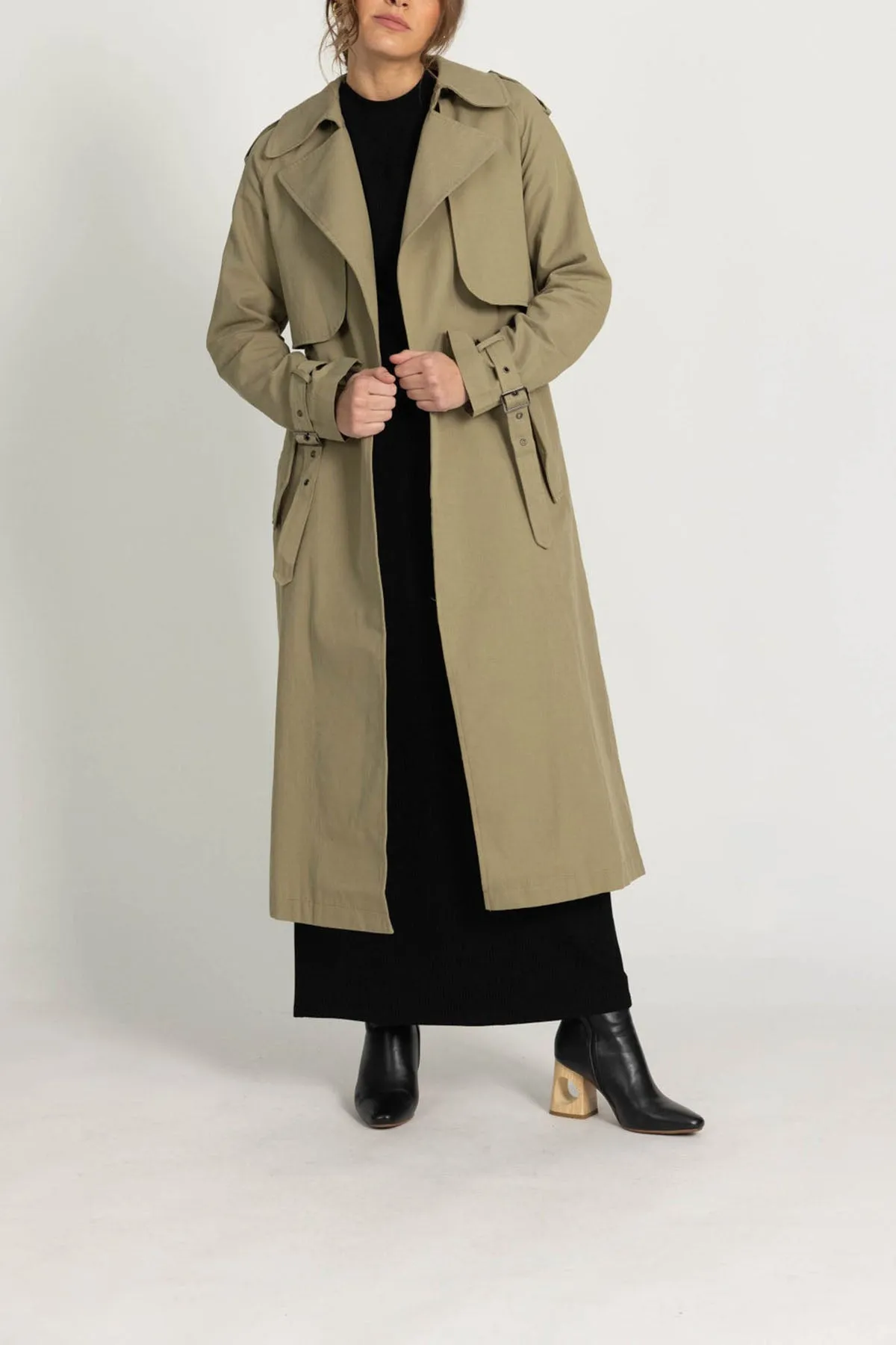 Harper' Trench Coat -  Khaki