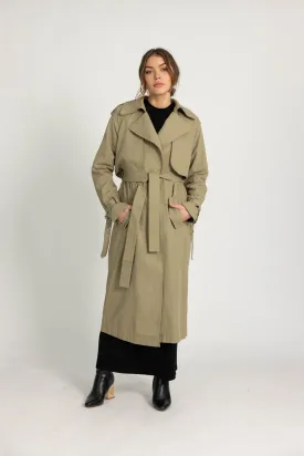 Harper' Trench Coat -  Khaki