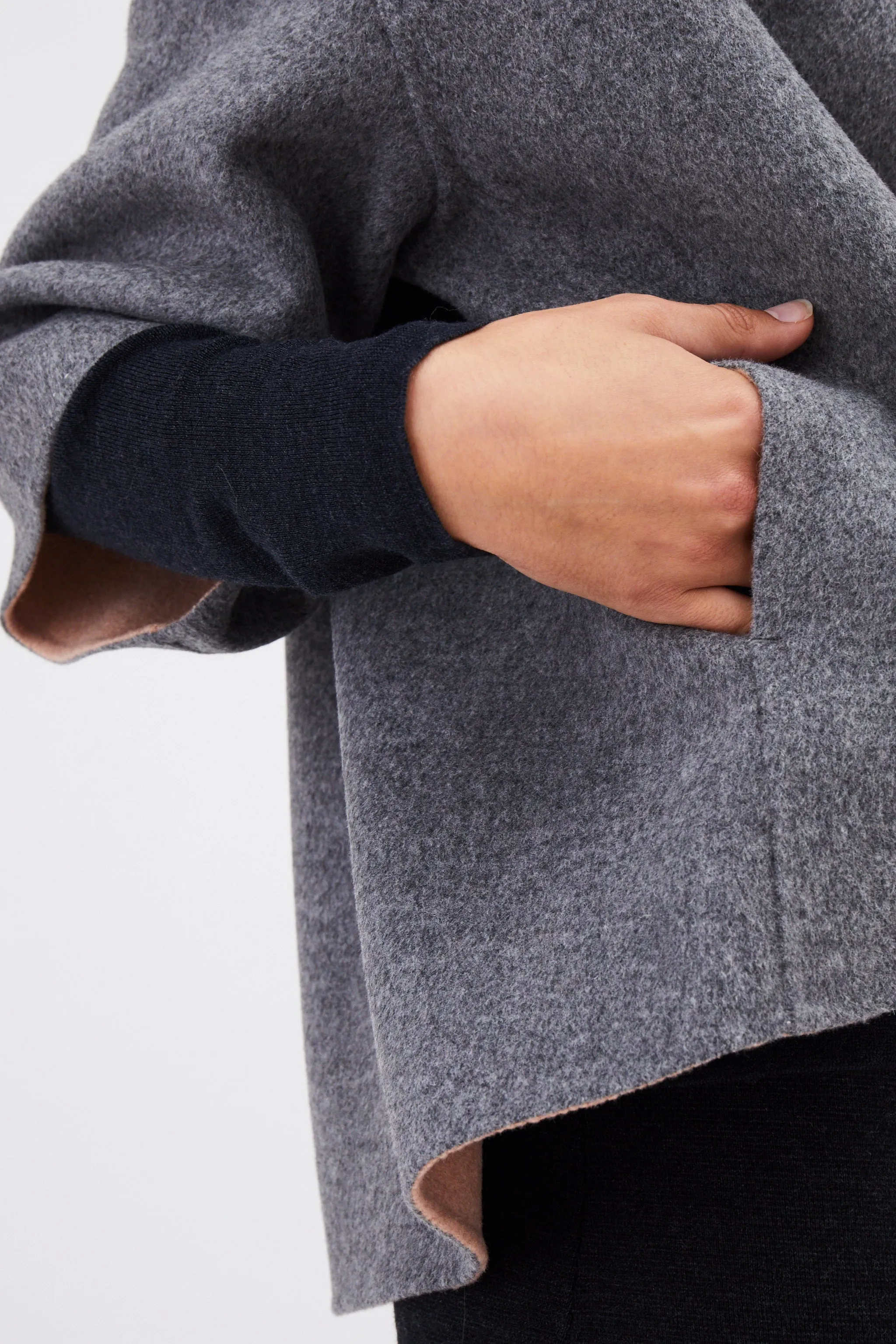 HEIDI JACKET IN TWO-TONE ITALIAN WOOL