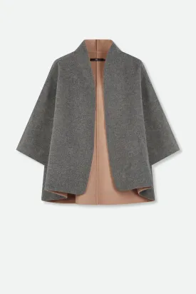 HEIDI JACKET IN TWO-TONE ITALIAN WOOL