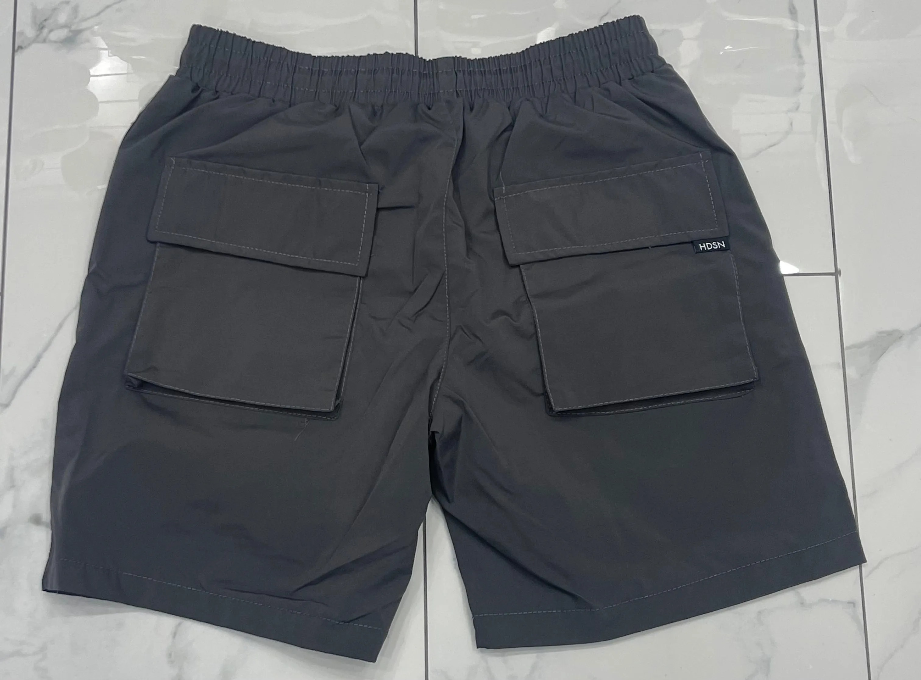 Hudson WindBreaker Nylon 6 Inch Shorts (Grey)