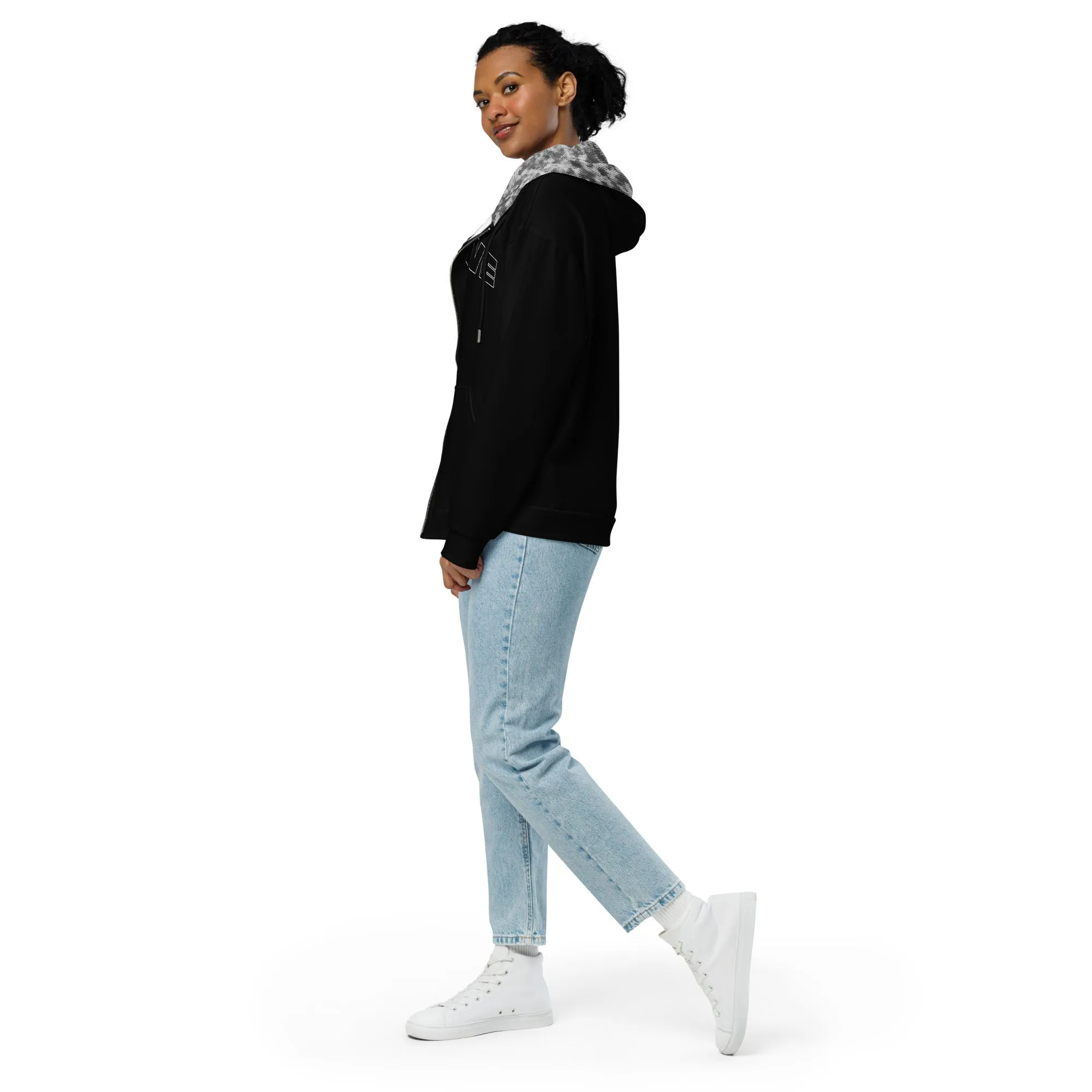 Humble Sportswear™ Women's Black Active Zip Hoodie