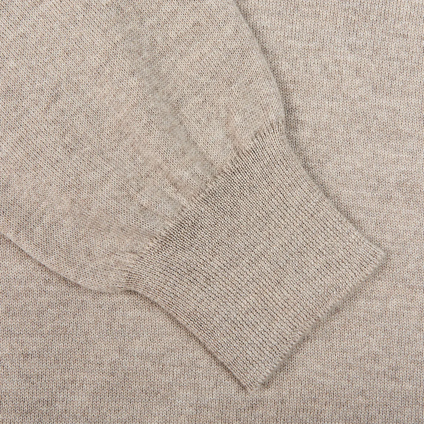 Light Beige Extra Fine Merino Roll Neck
