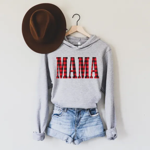 Mama Hoode- Plaid