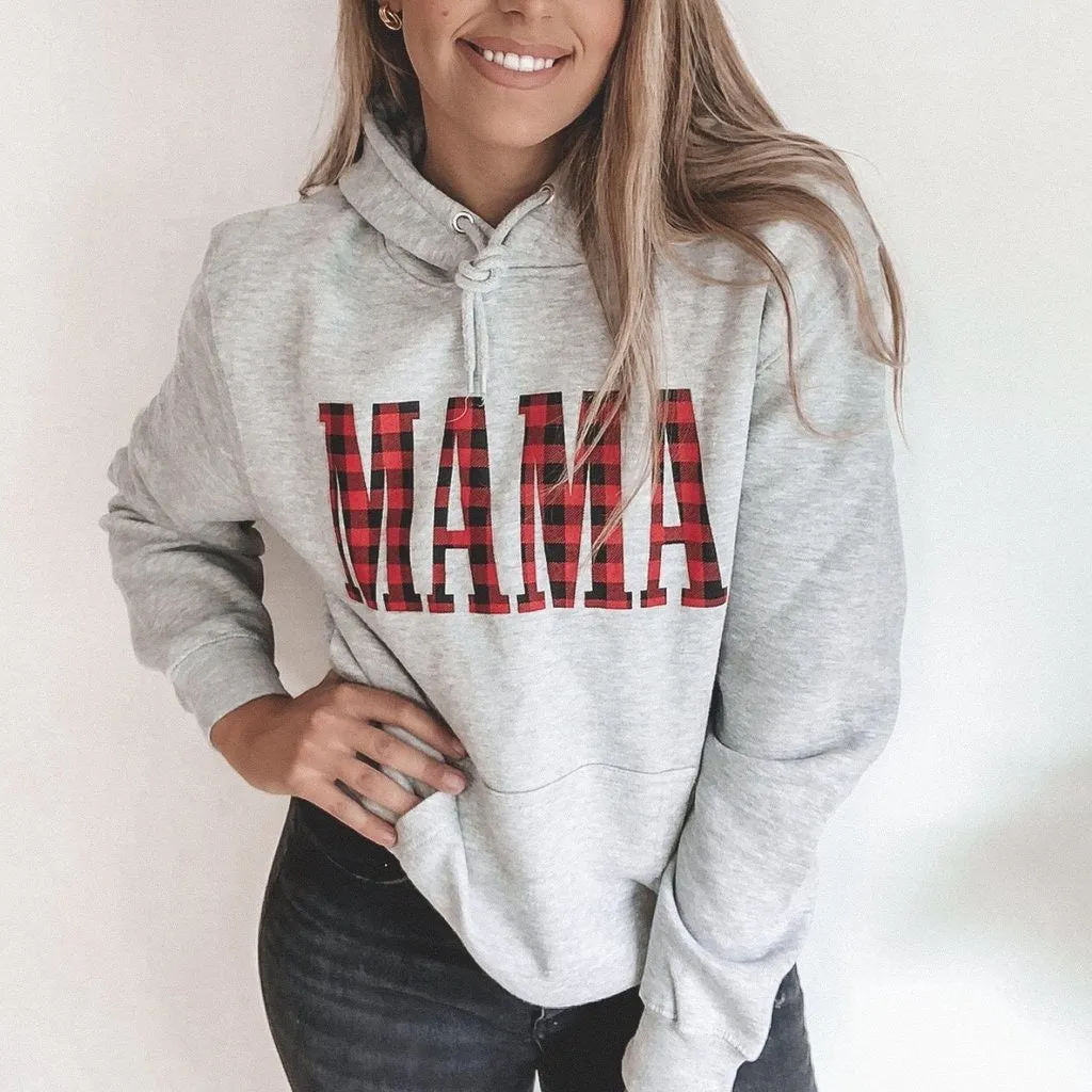 Mama Hoode- Plaid