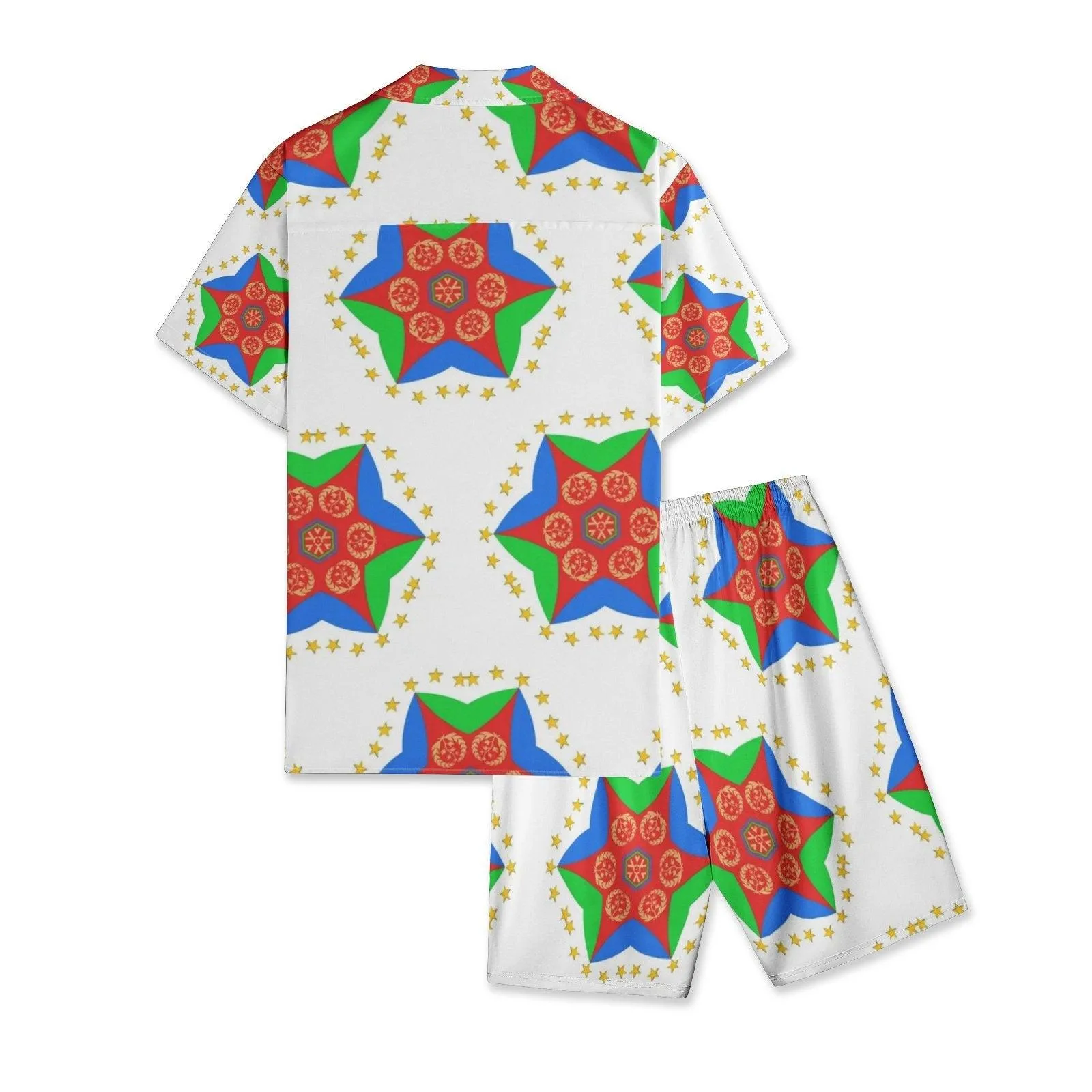 Men's All-Over-Print Hawiian Shirt Sets