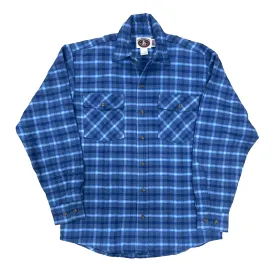 Mens Flannel Button Shirt - Bluebird