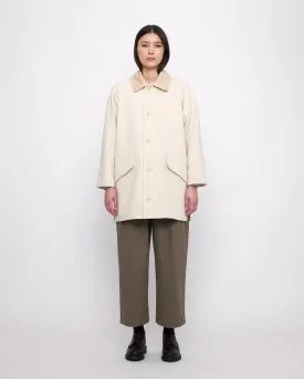 mid-length duster coat