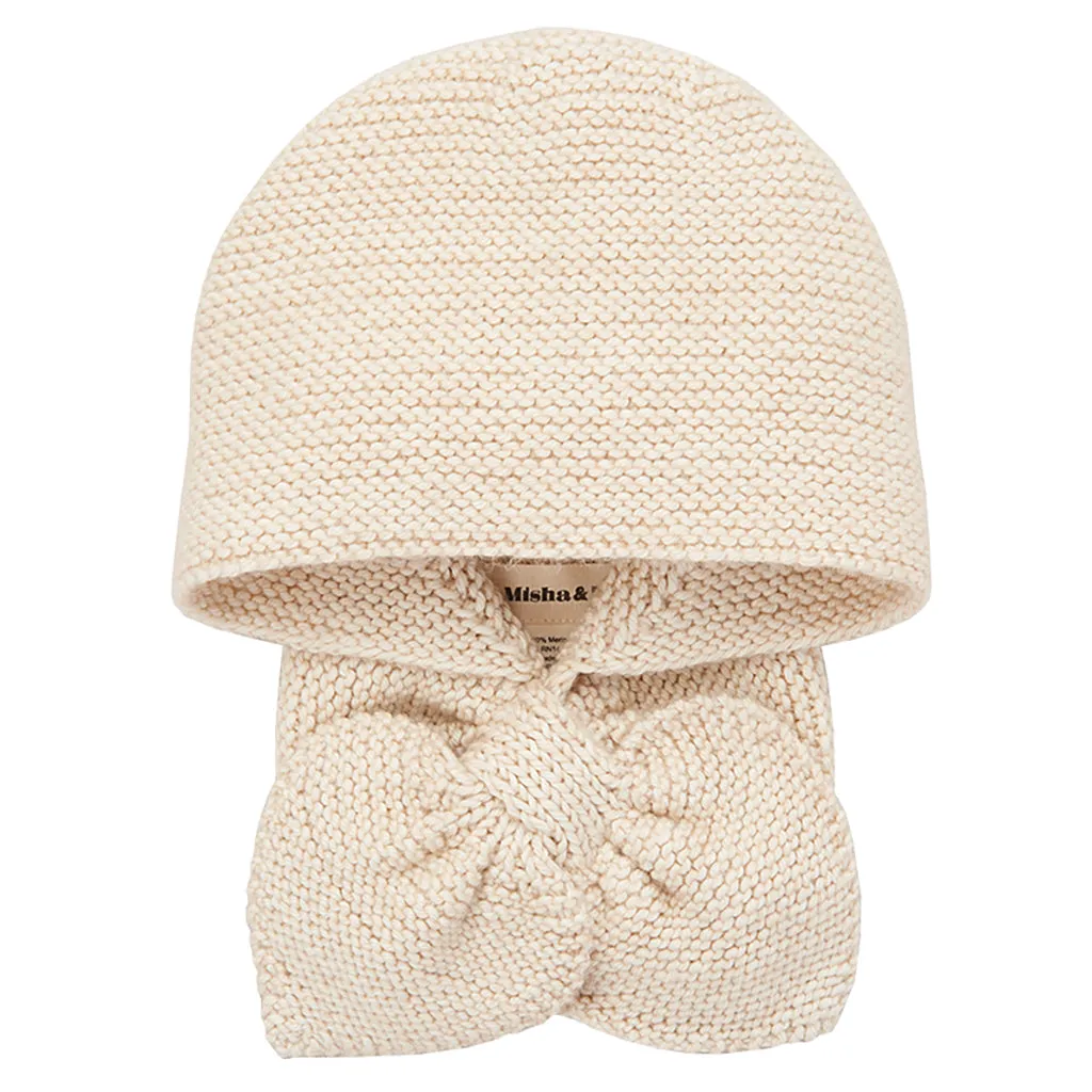 Misha & Puff Child Sledding Hood String Cream