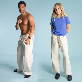 MIYAMOTO 100% Organic Cotton Ninja Karate Gi Pants (Martial Arts Pants: Kung Fu, Judo, Jiujitsu) (Unisex)