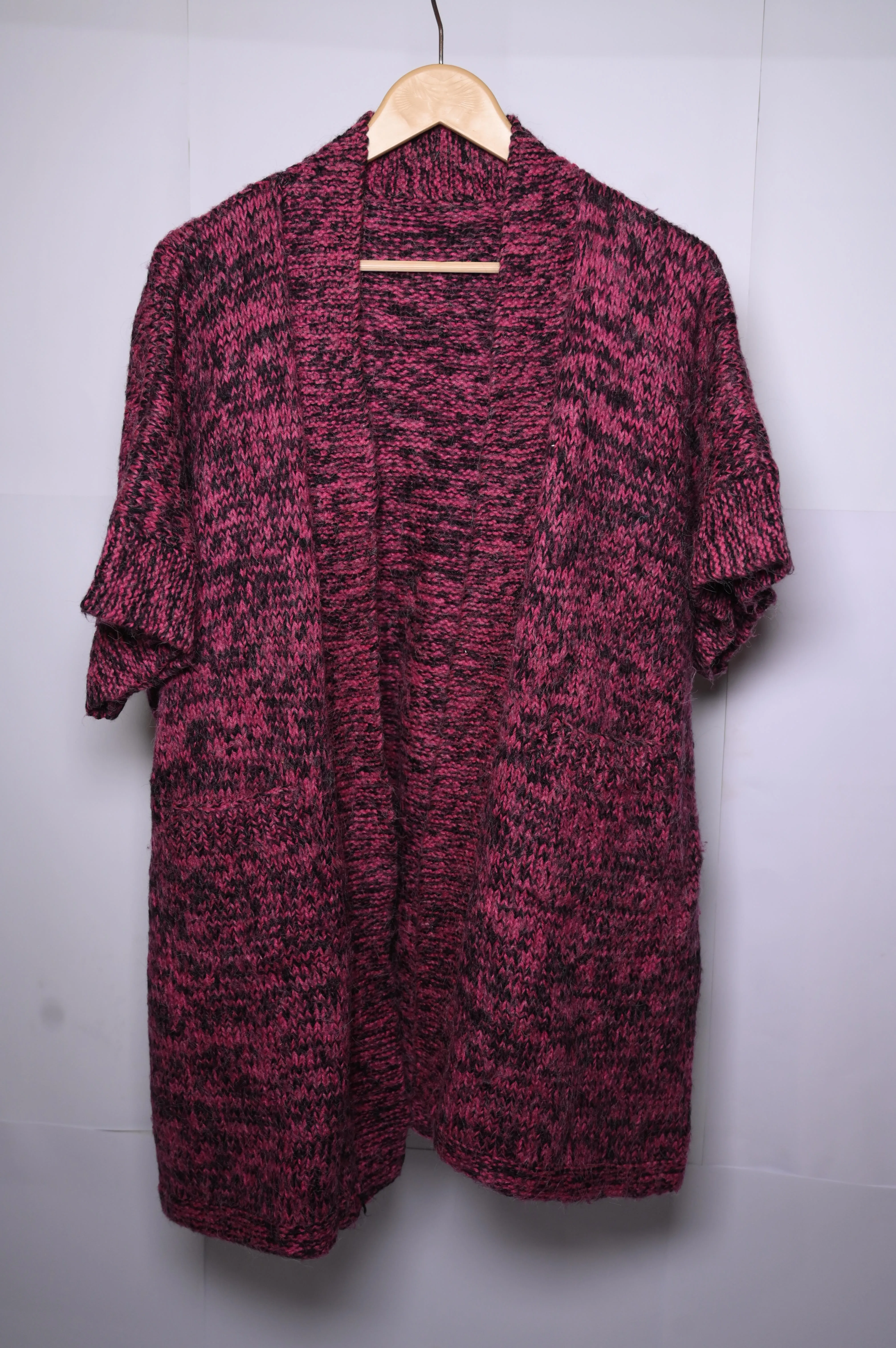 No Brand Maroon Wool Shawl - Classic Maroon Shade