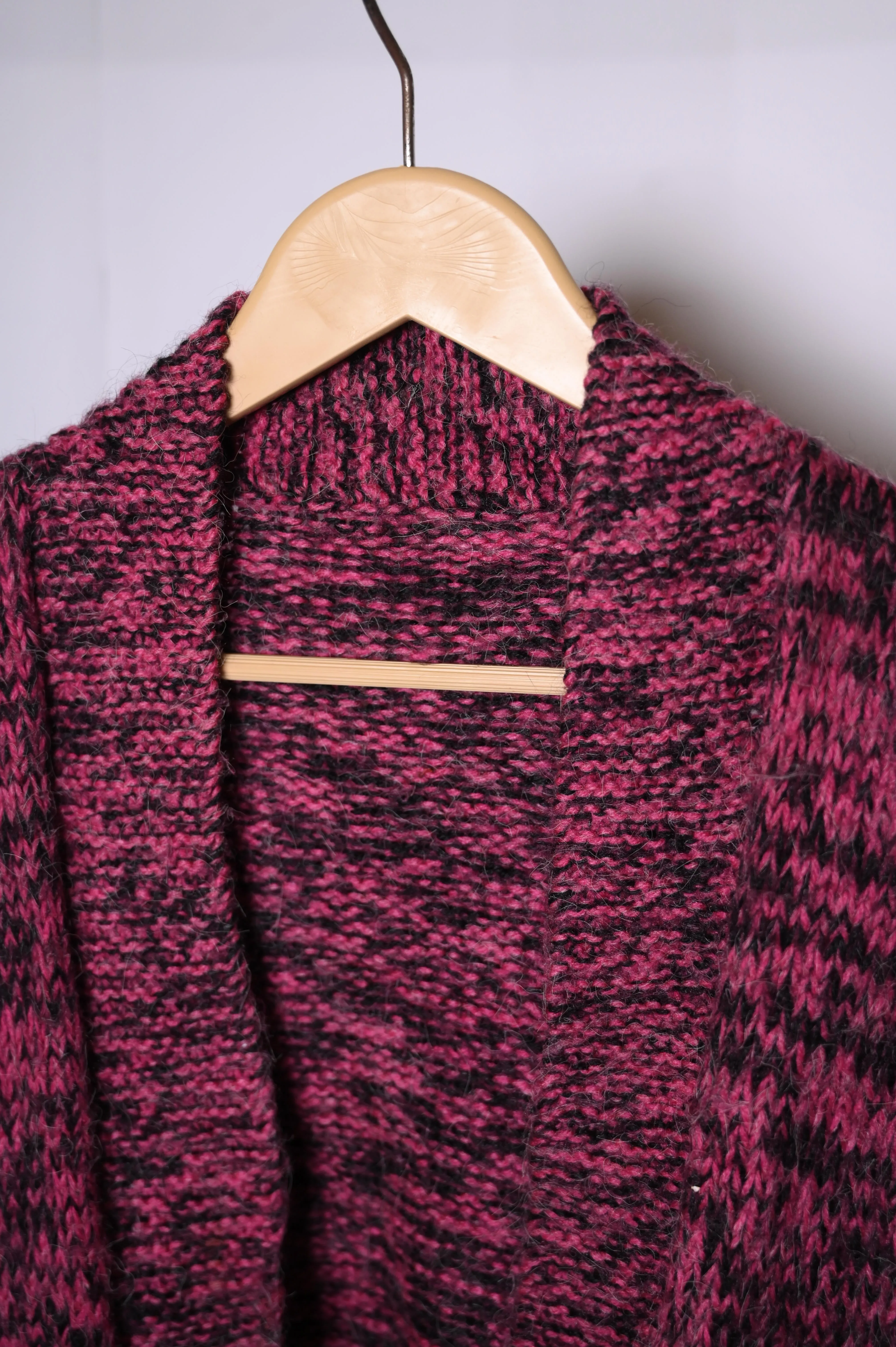 No Brand Maroon Wool Shawl - Classic Maroon Shade