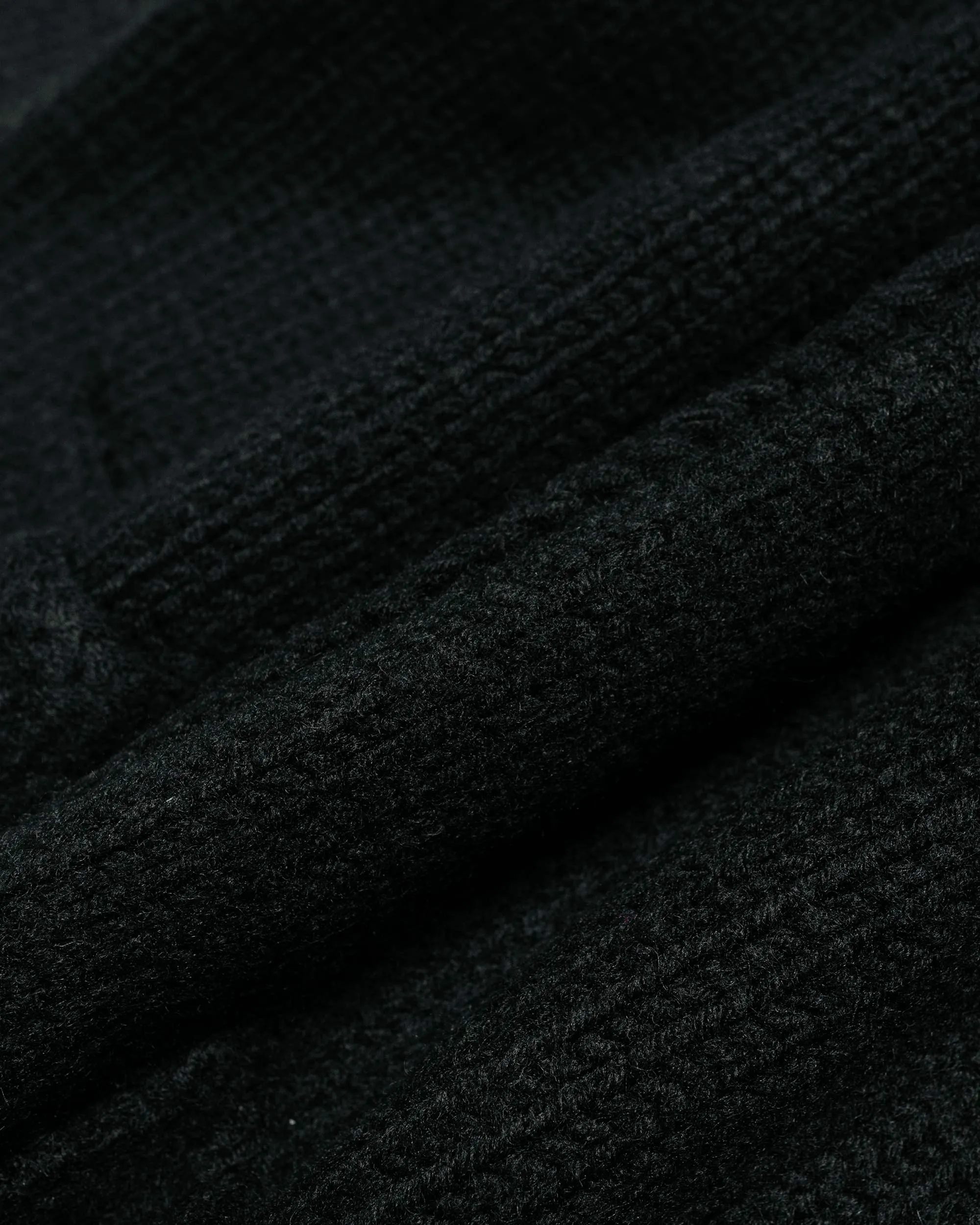 nonnative Adventurer Hand-Knit Cowichan Sweater Wool Yarn Black