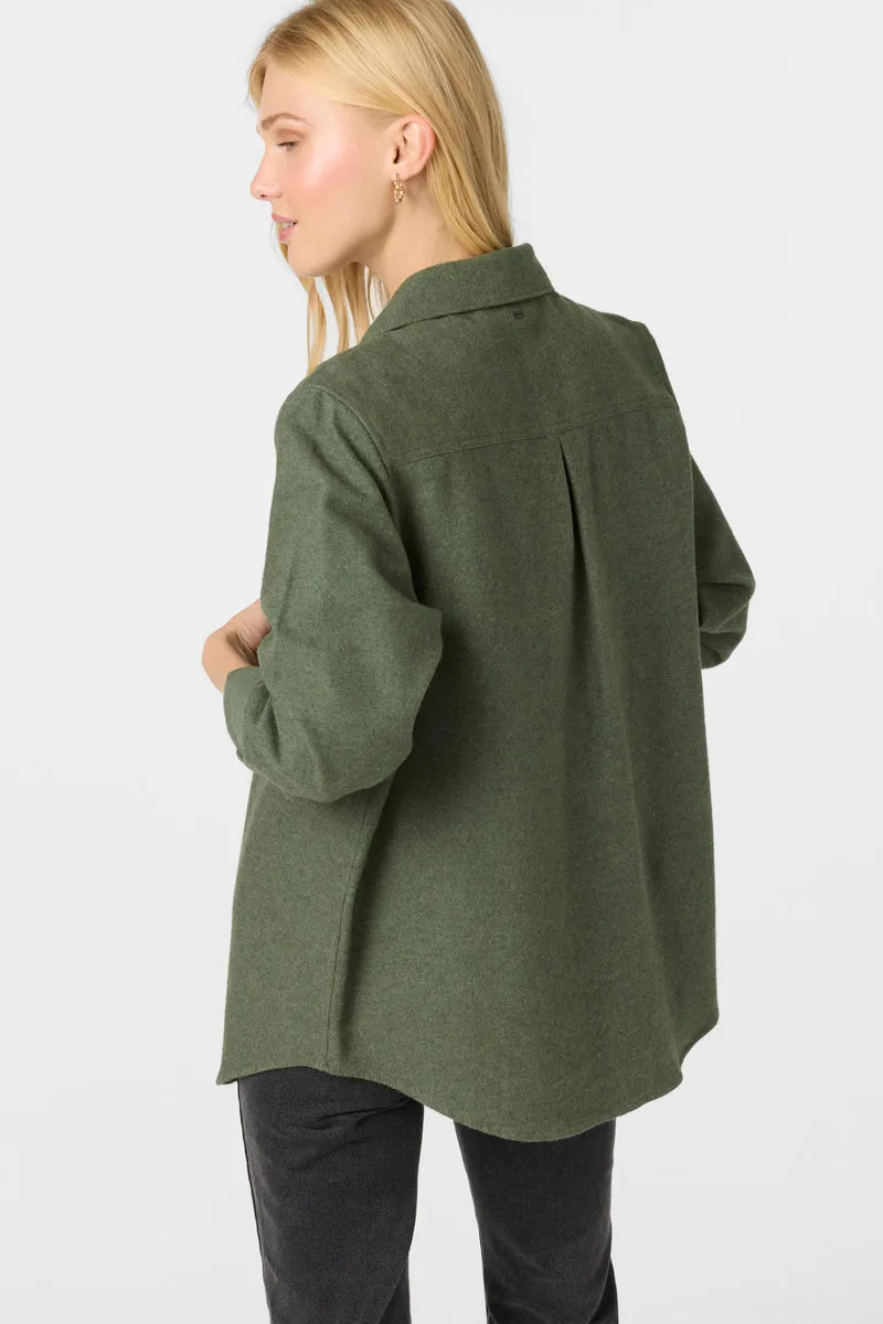 ONeill BROOKS SOLID LONG SLEEVE TOP - DARK OLIVE