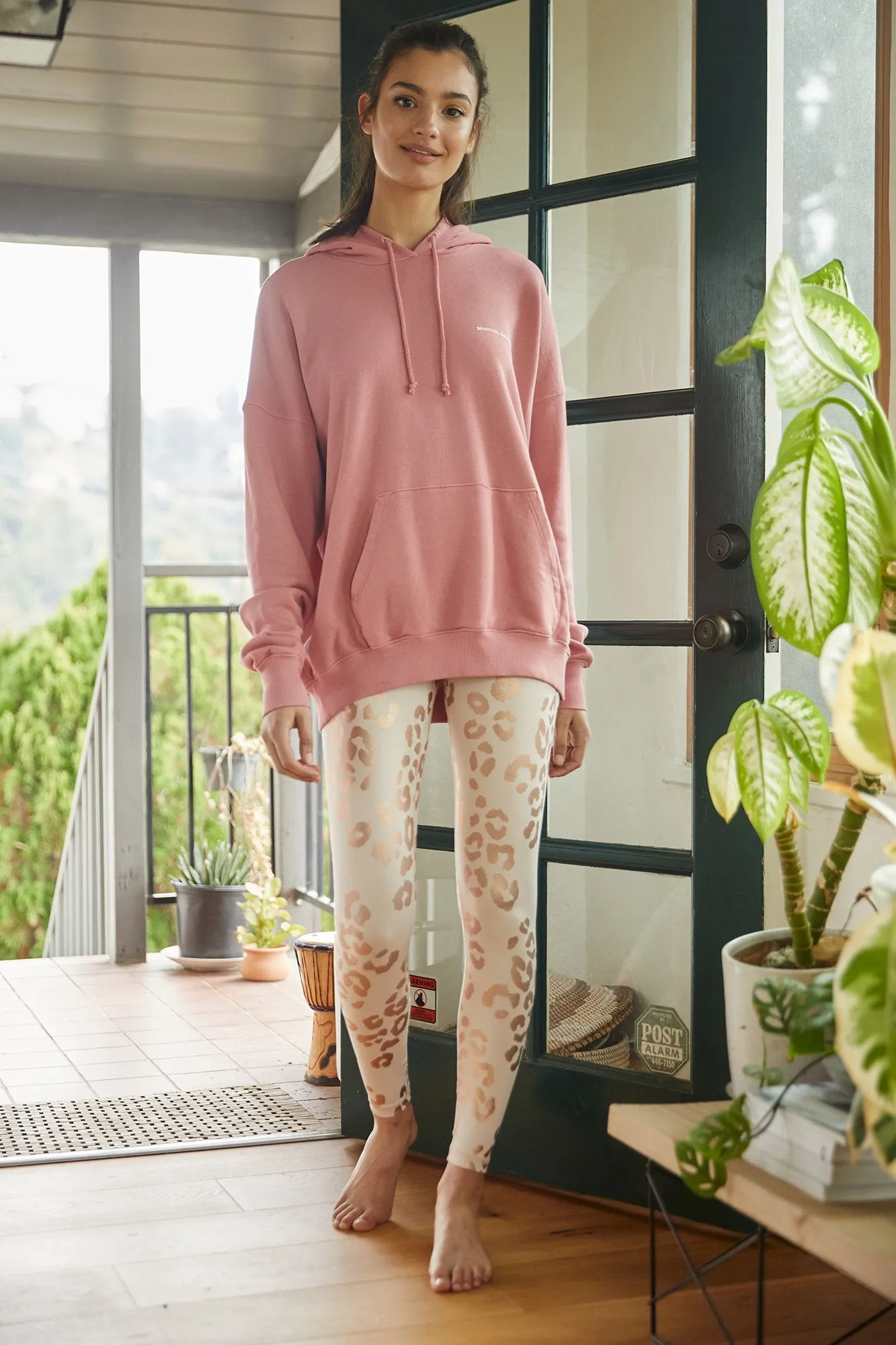 Phoebe Oversized Hoodie - Rose