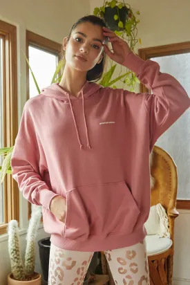 Phoebe Oversized Hoodie - Rose