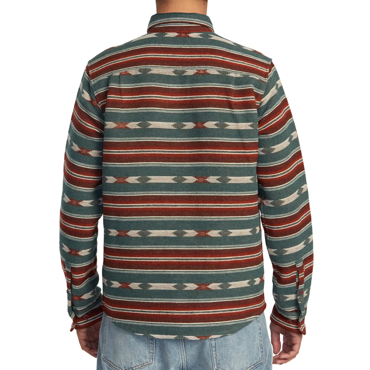 RVCA Blanket Long Sleeve Button-Up Flannel Shirt