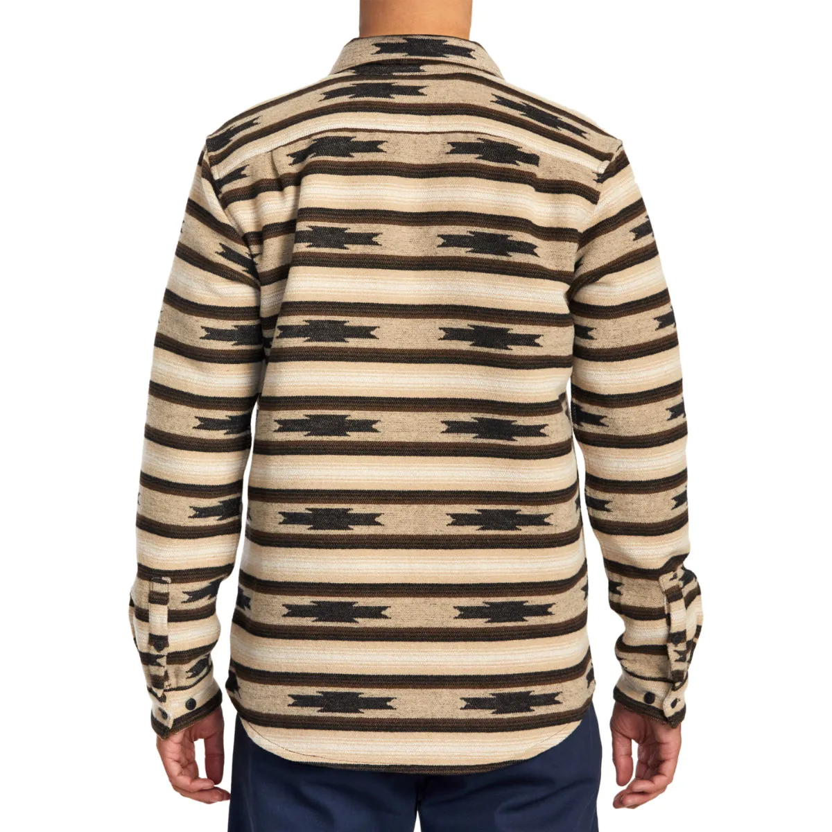 RVCA Blanket Long Sleeve Button-Up Flannel Shirt
