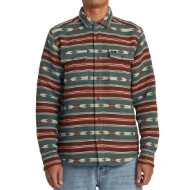 RVCA Blanket Long Sleeve Button-Up Flannel Shirt
