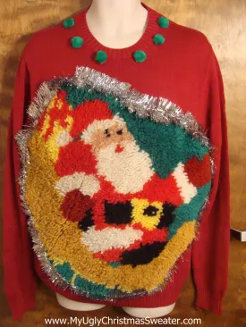 Santa Hook Rug Best Ugly Christmas Sweater