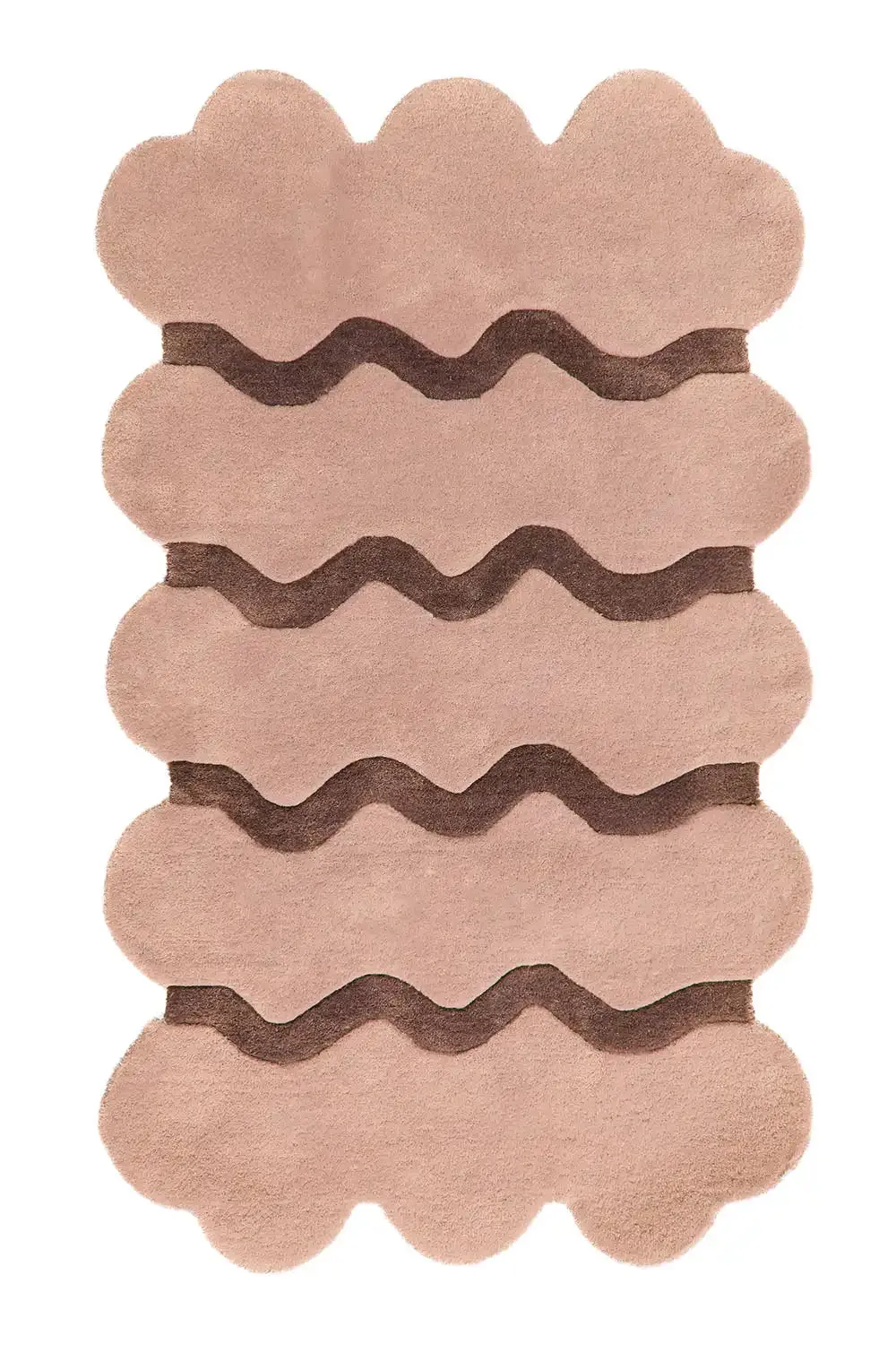 Sculpted Edge Hand Tufted New Zealand Wool Rug
