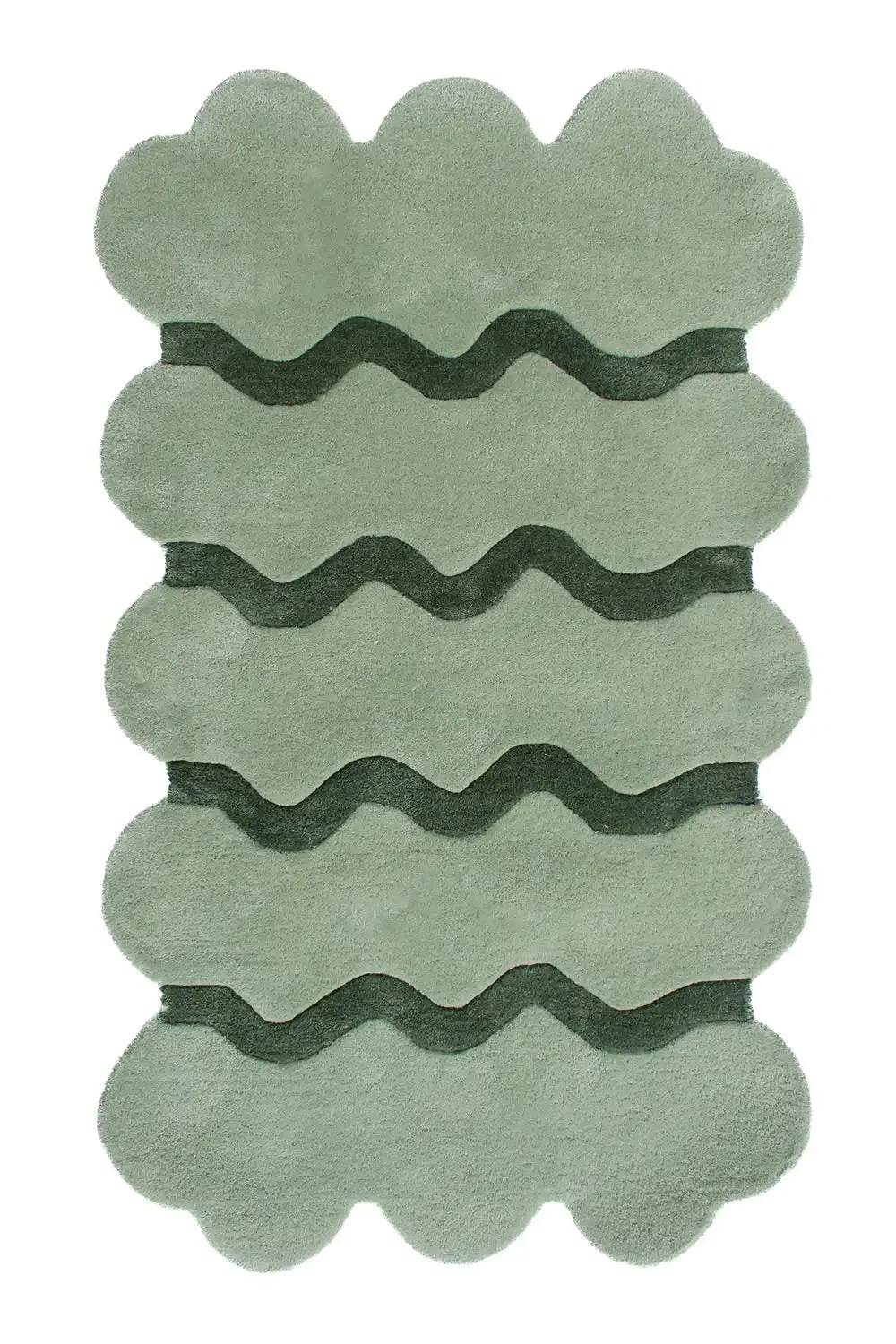 Sculpted Edge Hand Tufted New Zealand Wool Rug